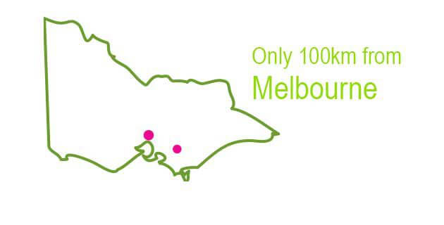 Only 100km from Melbourne